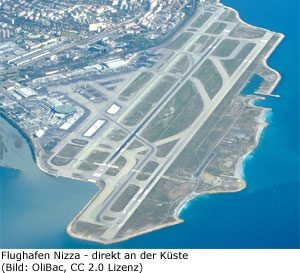 Flughafen Nizza Plan